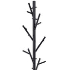Black Tree Branch Style Coat Rack with 18 Hooks - Steel, 69.25in H - Grand Goldman Shop