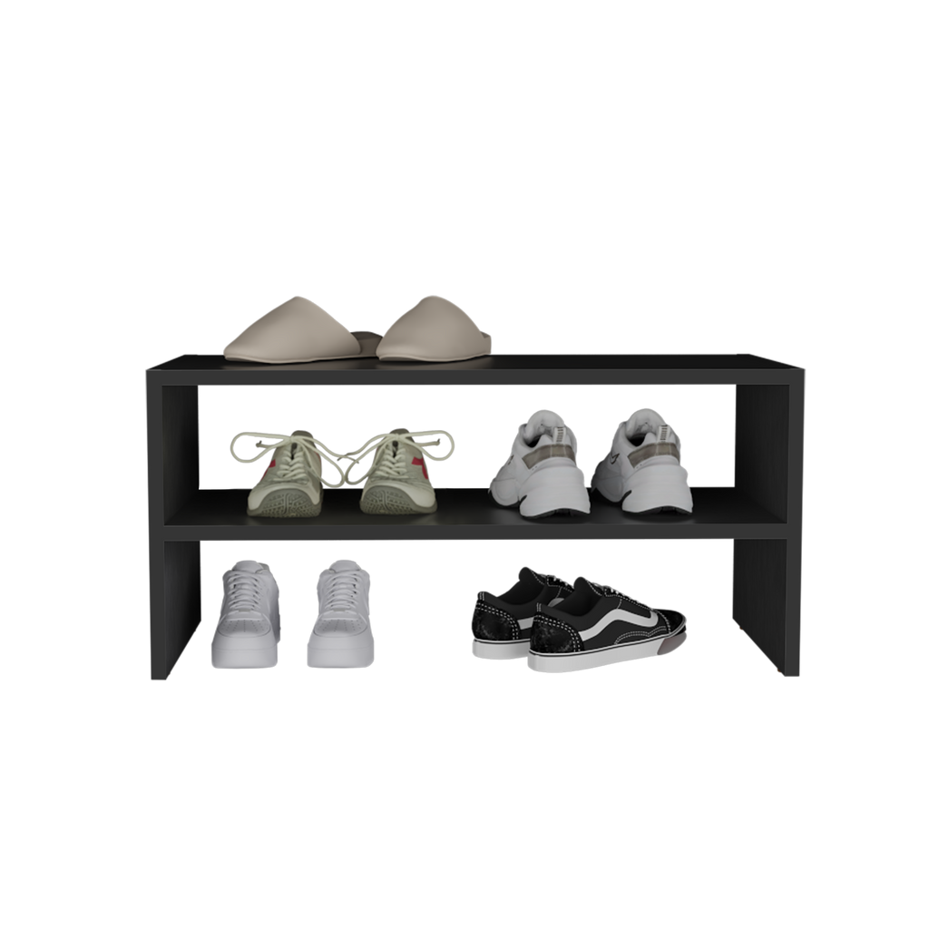 Stackable Shoe Rack Howard, Bedroom, Black - Grand Goldman Shop