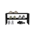 Stackable Shoe Rack Howard, Bedroom, Black - Grand Goldman Shop