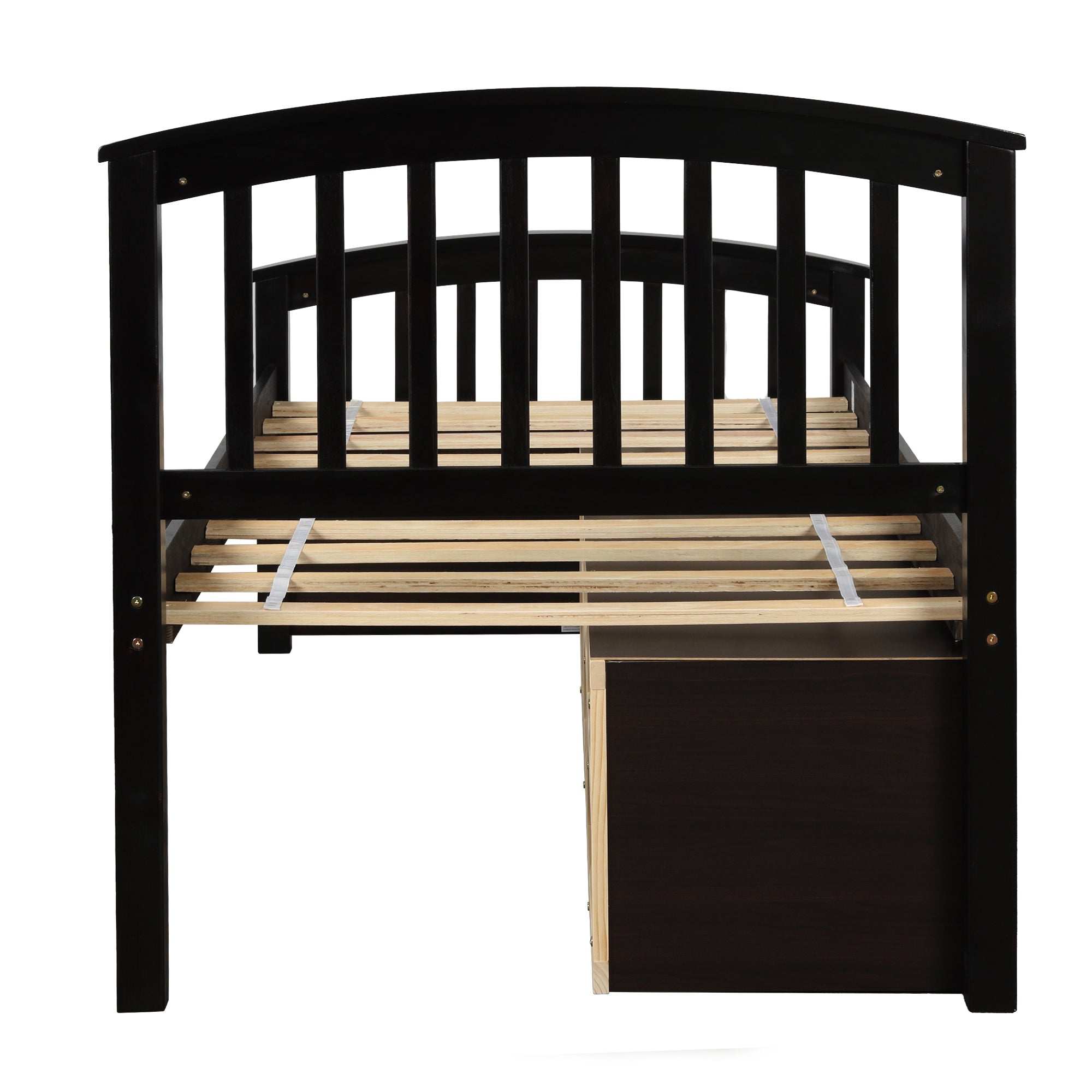 Orisfur. Twin Size Platform Storage Bed Solid Wood Bed with 6 Drawers - Grand Goldman Shop