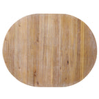 Modern Natural Wood Wash Dining Table Set for 4 with Round Table and Chairs, Solid Wood and MDF - Grand Goldman Shop