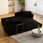 78 Inch Convertible Sleeper Sofa Bed, Futon Boneless Couch Lounge Loveseat with Pull Out Bed, No Assembly Required - Grand Goldman Shop