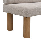 Upholstered Dining Bench, End of Bed, Entryway Bench, Ottoman for Dining Room, Bedroom, Living Room, Rubber Wood Leg 300 LBS Support, Light Grey - Grand Goldman Shop