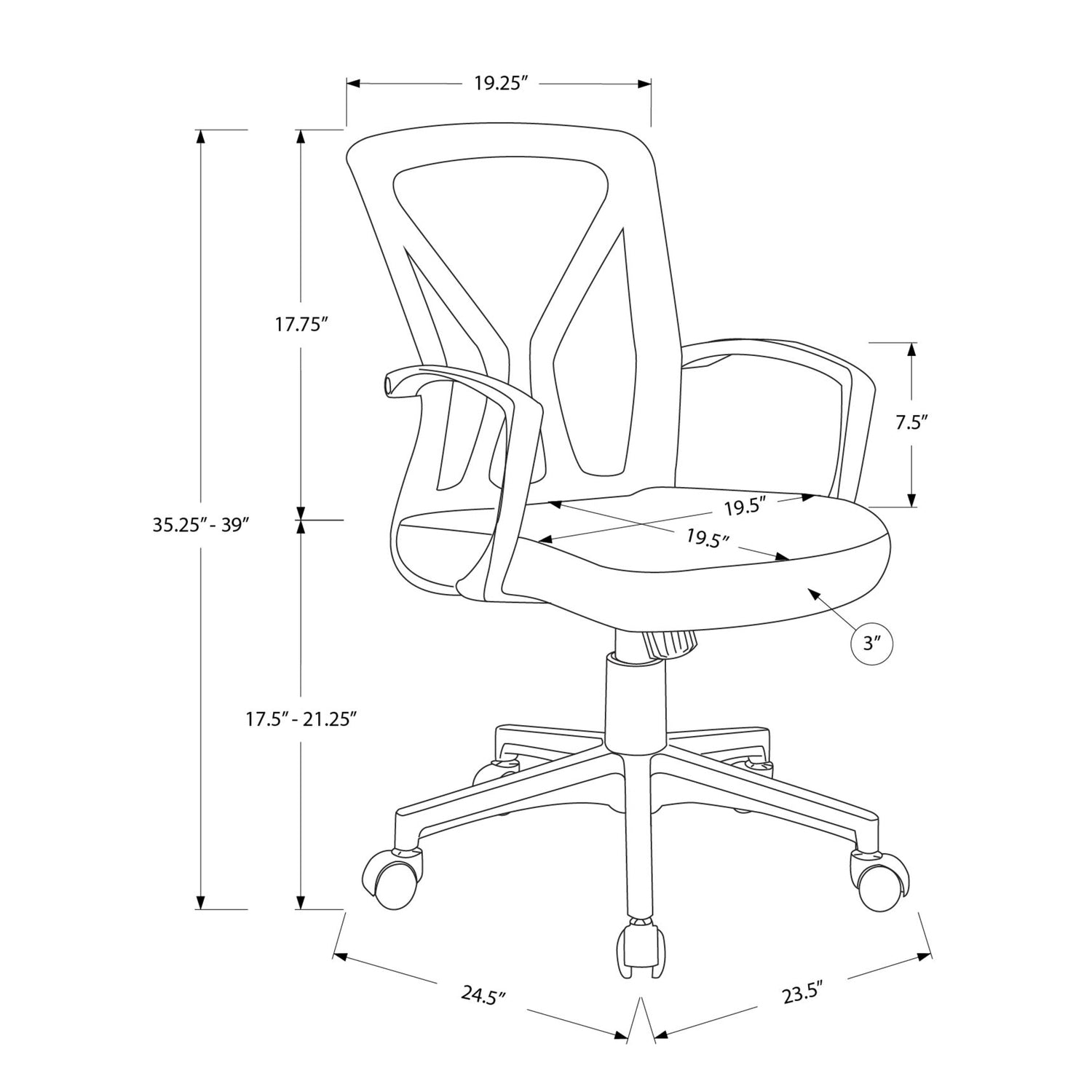 Contemporary Red Mesh Office Chair with Adjustable Height, Swivel, Ergonomic Design, Black Metal Frame, Modern Work Desk Chai