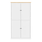 [Assembly Video Provided]TOPMAX 40.2x20x71.3inch High Freestanding Kitchen Pantry Large Cupboard Storage Cabinet with 2 Drawers, 2 Adjustable Shelves, 8 Door Shelves for Kitchen, Dining Room,White - Grand Goldman Shop