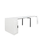 Modern Multifunctional Extendable Dining Table with Outlet, Space Saving Expanding Table with Storage for Party, Weddings, Meetings, Celebrations - Grand Goldman Shop