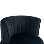 COOLMORE Swivel Barrel Chair, 360 Degree Round Armchair with Fluffy Velvet Upholstery for Living Room, Bedroom, Office - Grand Goldman Shop