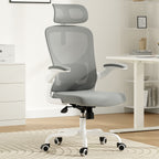 Ergonomic Office Chair, Home Office Desk Chair with Headrest, High Back Computer Chair with Armrests and Adjustable Lumbar Su