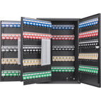 Black Steel Adjustable Key Cabinet with Combination Lock for Secure Key Storage | Premium Home Decor - Grand Goldman