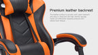 Gaming Chair with Footrest, Ergonomic Computer Chair with Headrest and Lumbar Support, Breathable Material Height Adjustable 