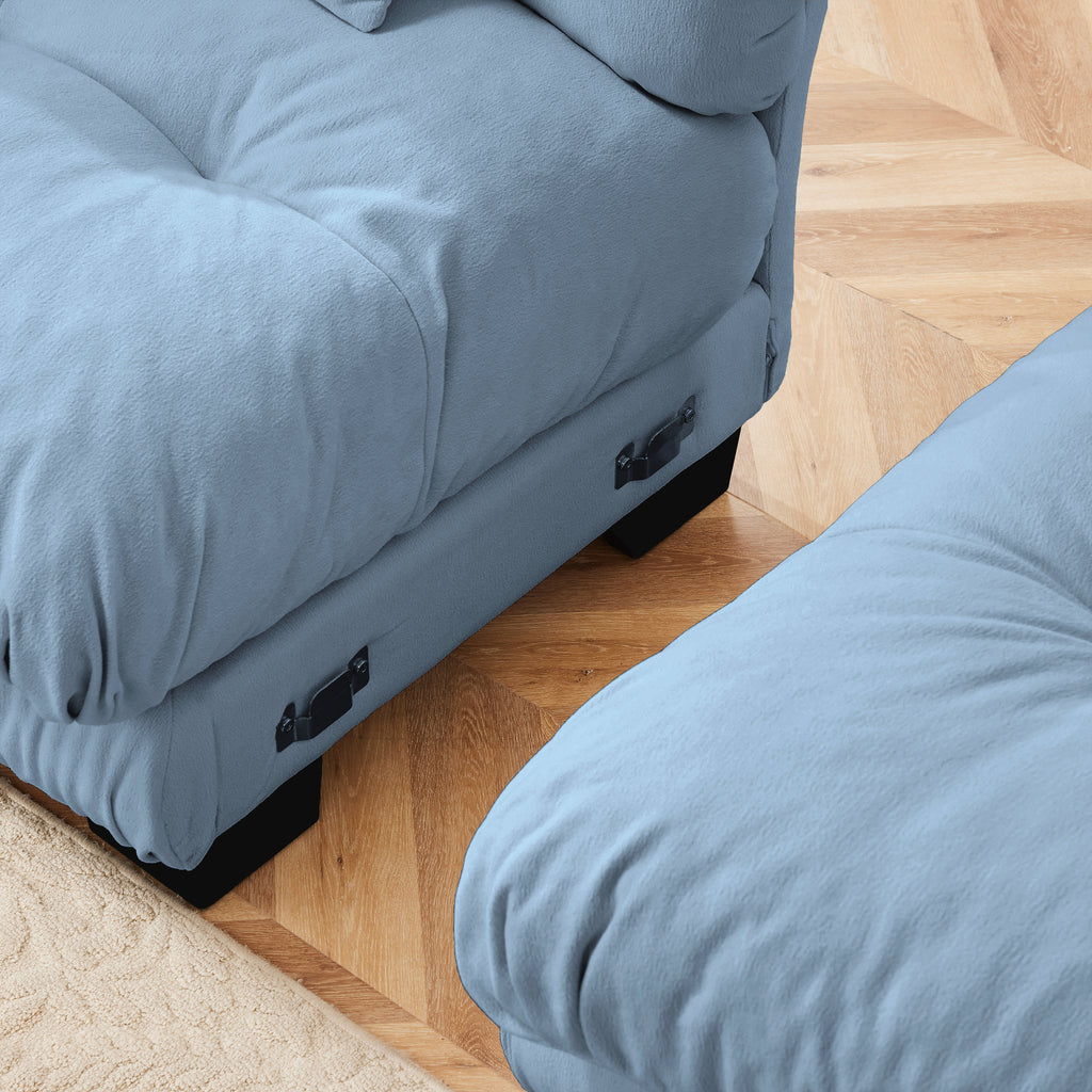 27 Ottoman - Blue - Grand Goldman Shop