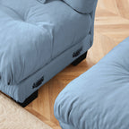 27 Ottoman - Blue - Grand Goldman Shop