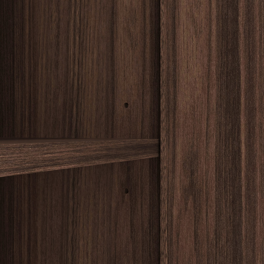 Sideboard Buffet Cabinet with Storage, Long Sideboard Storage Cabinet with 4 Doors, Wood Credenza Console Coffee Bar Cabinets with Adjustable Shelves for Living Room Kitchen Dining Room Walnut - Grand Goldman Shop