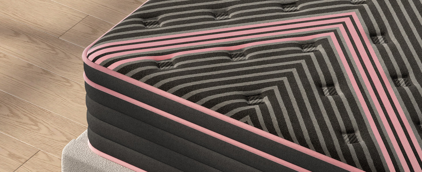 Queen Size Mattress,10 Inch Hybrid Mattress, Individually Pocketed Innerspring, Medium Firm - Grand Goldman Shop