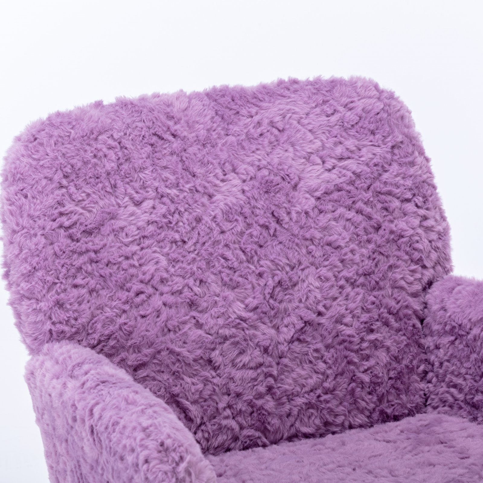 A&A Furniture Home Office Chair Violet Velvet with Golden Metal Base Adjustable Swivel | Premium Home Decor - Grand Goldman