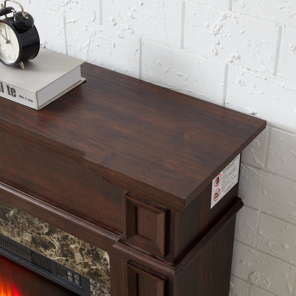 Only Mantel (NOT INCLUDED 23' FIREPLACE)--Cherry, 45.6'W*11.8'D*40'H - Grand Goldman Shop