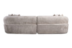 Modern Curved L-Shape Luxury Sectional Oversized Sofa: Minimalist Design, Comfy Sleeper Couch for Living Room, Apartment & Reception Spaces,No Assembly Required - Grand Goldman Shop