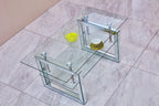 W 39.4' X D 19.7 ' X H 17.7' Transparent tempered glass coffee table, coffee table - Grand Goldman Shop