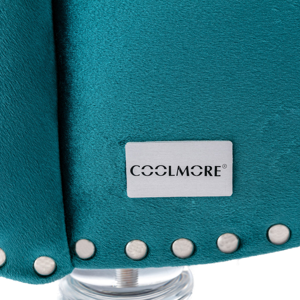 Velvet Chaise Lounge Indoor, Button-Tufted Upholstered Chaise Lounge Chair with Pillow, Teal Velvet, 63.38 inch - Grand Goldman Shop