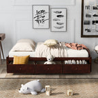 Orisfur. Twin Size Platform Storage Bed with 3 Drawers - Grand Goldman Shop