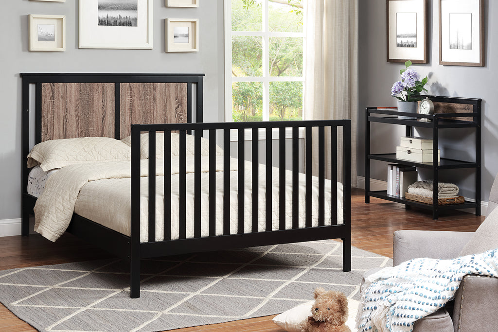 Connelly Changing Table Black/Vintage Walnut | Premium Home Decor - Grand Goldman