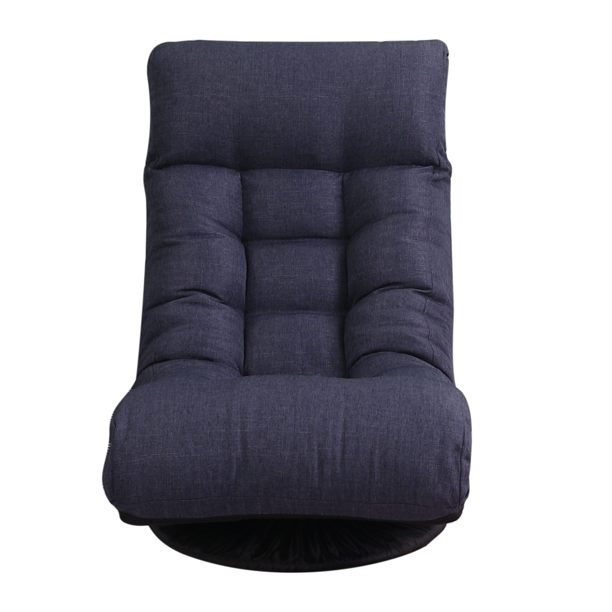 Navy Adjustable Japanese Reclining Floor Chair Sofa with Metal Frame for Living Room & Balcony - Grand Goldman Shop