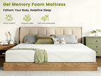 Twin Size Memory Foam Mattress,12 Inch Bed Mattress,with Cooling Green Tea Gel, CertiPUR-US Certified,White - Grand Goldman Shop