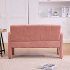 Nordic Modern Double Armchair Living Room & Bedroom Compact Upholstered Sofa Leisure Sofa Comfortable Seating with Dual Armrests Can be paired with a single chair - Grand Goldman Shop