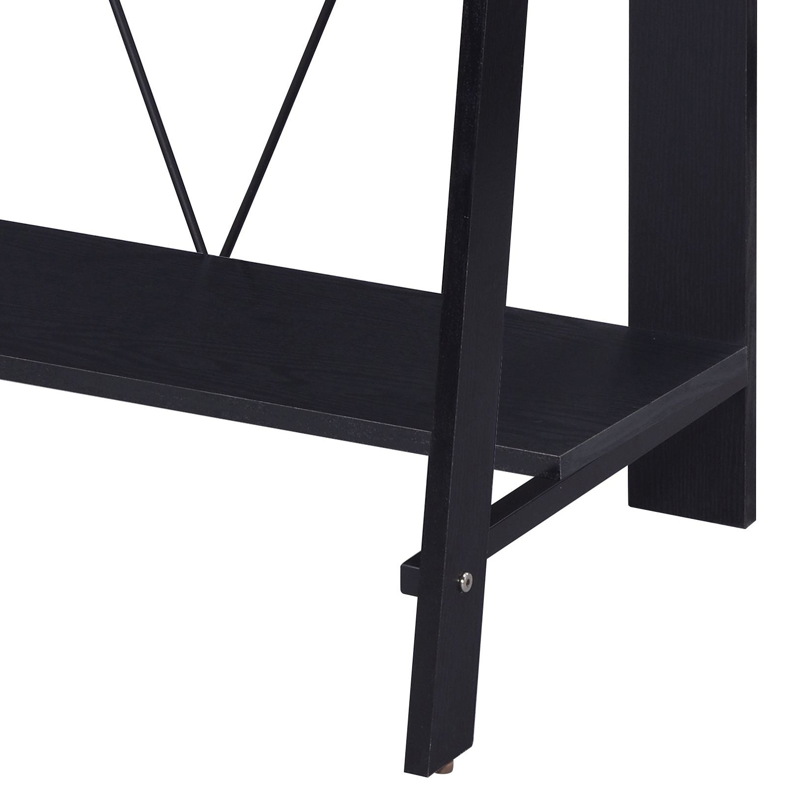 Nypho Black Finish Writing Desk | Premium Home Decor - Grand Goldman