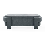 Chenille Upholstered Bench with Large Storage Space for the Living Room, Entryway and Bedroom,Grey,( 51.5''x20.5''x17'' ) - Grand Goldman Shop