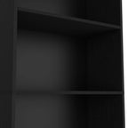 Vinton 4-Tier Bookcase with Modern Storage for Books and Decor, Black | Premium Home Decor - Grand Goldman