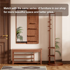 Adjustable shoe-changing bench, storage bench, hidden storage. With a load-bearing capacity of up to 550 pounds, suitable for bedrooms and corridors. 100% solid wood. - Grand Goldman Shop