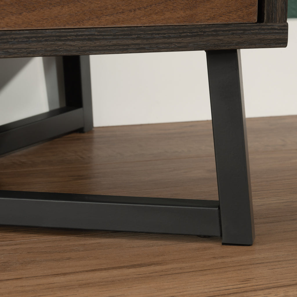 Lateral File with Modern Design, Dark Walnut finish - Grand Goldman