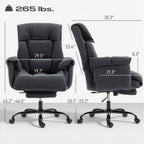 Reclining Desk Chair,High Back Office Chair | Premium Home Decor - Grand Goldman