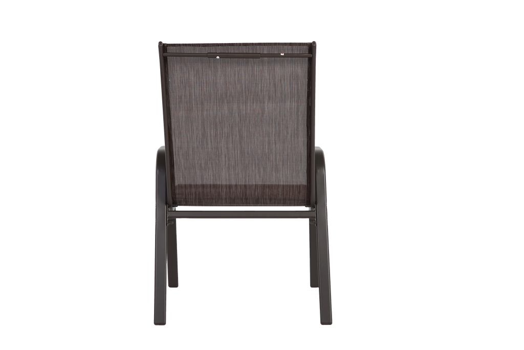 6 Piece Patio Chairs, Outdoor Camping Chairs with Breathable Textilene Fabric, Set of 6 Garden Chairs with Armrest High Backr