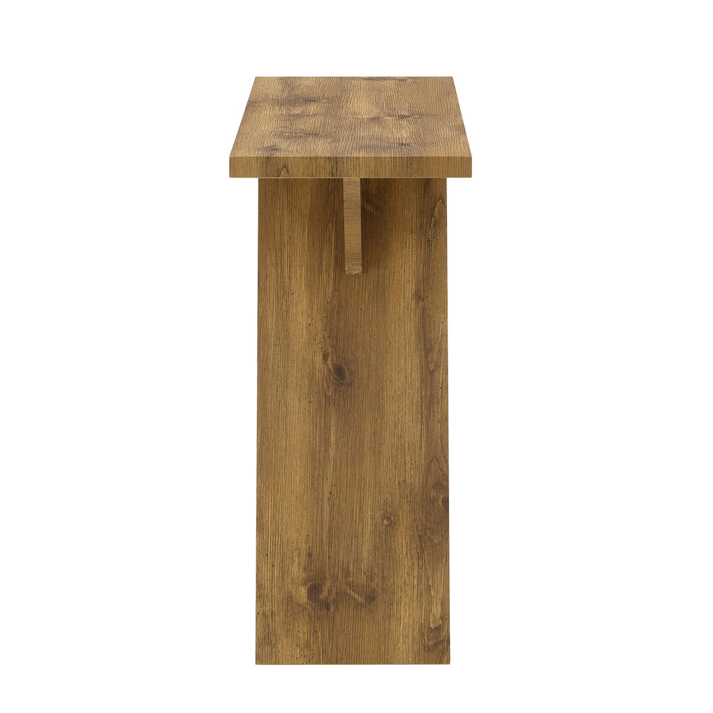 Console Table, 43.4-Inch Long Narrow Entryway Table with V-Shaped Base, Rustic Sofa Console for Hallway, Living Room, Behind Sofa - Grand Goldman Shop