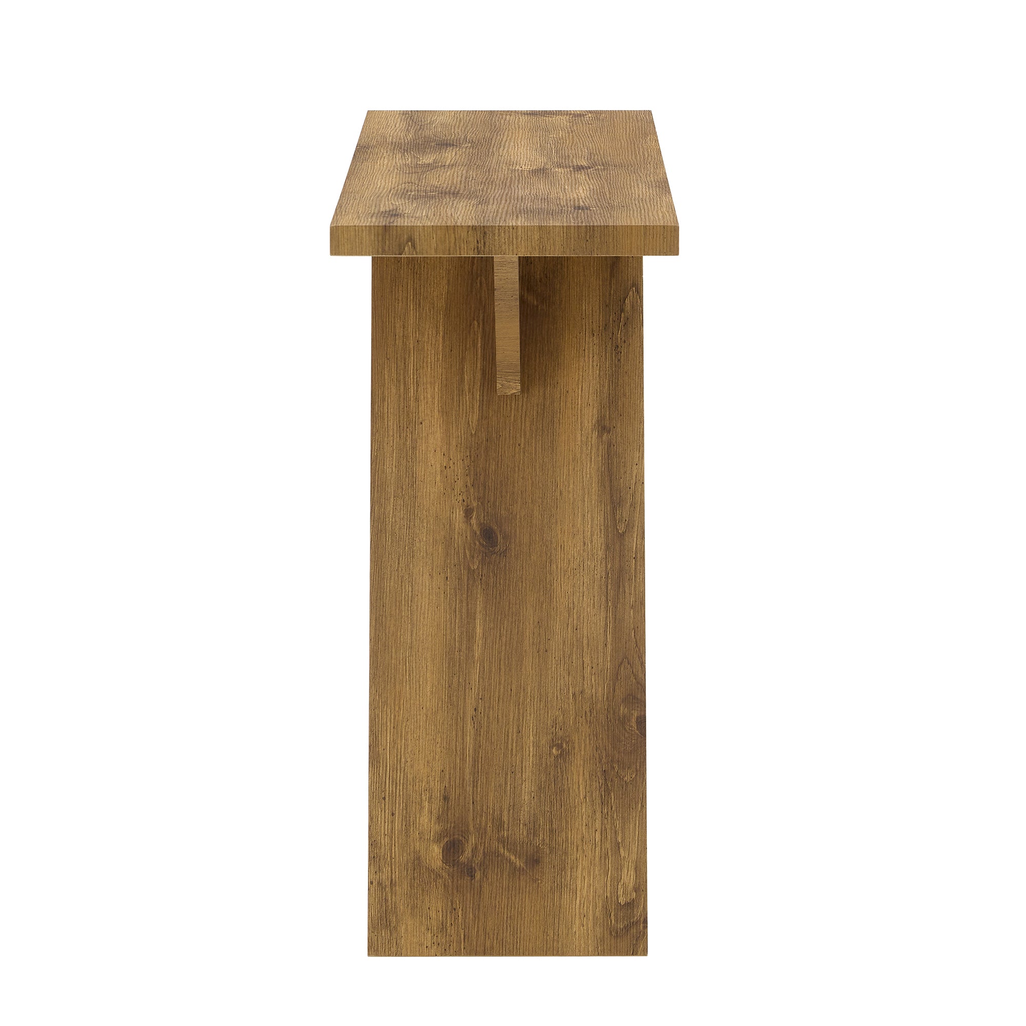 Console Table, 43.4-Inch Long Narrow Entryway Table with V-Shaped Base, Rustic Sofa Console for Hallway, Living Room, Behind Sofa - Grand Goldman Shop