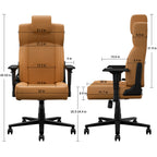 BestOffice PC Gaming Chair Ergonomic Office Chair Desk Chair with Lumbar Support Flip Up Arms Headrest PU Leather Executive H