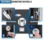 0 23 Cu Ft Top Opening Biometric Security Safe | Premium Home Decor - Grand Goldman