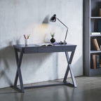 Nalo Charcoal Finish Console Table | Premium Home Decor - Grand Goldman