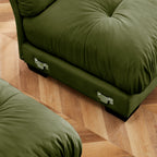 Milano Sofa RSF W/3 pillows - Olive green - Grand Goldman Shop