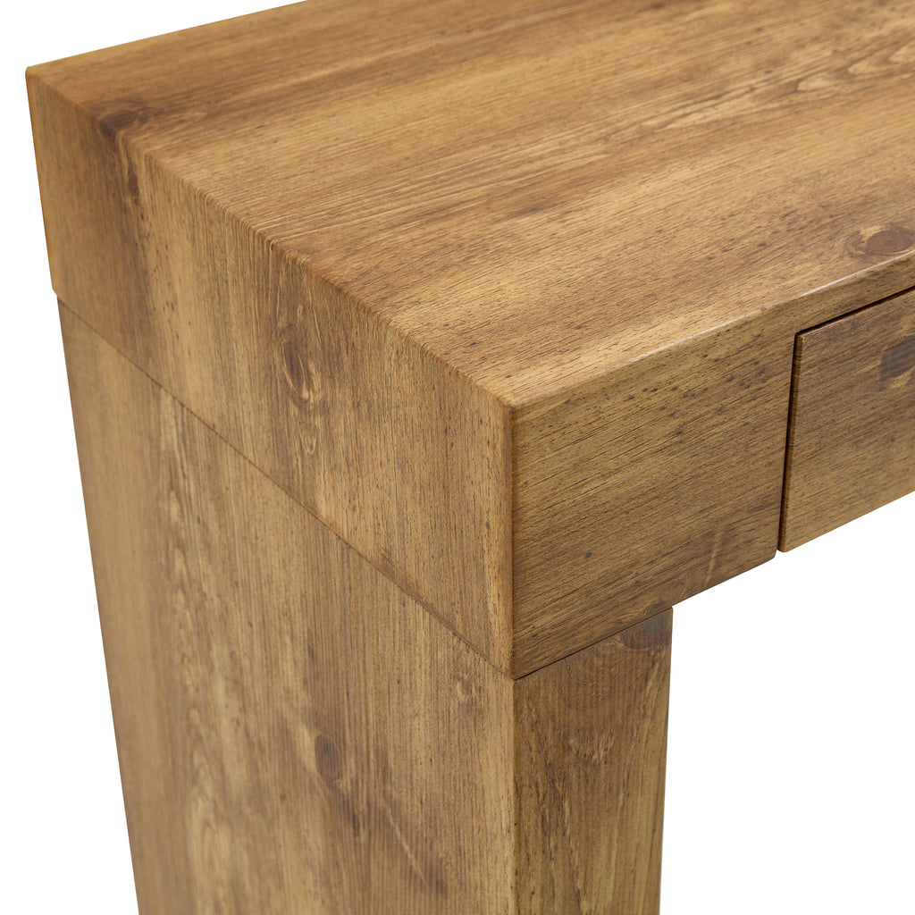 Elegant Natural Wood Grain Bar Table-50 Inches Long, a Practical Choice for Modern Homes.Wood Grain Texture Sticker,Equipped With Two Drawers.Serving As A Bar Table Or A Desk. - Grand Goldman Shop