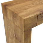 Elegant Natural Wood Grain Bar Table-50 Inches Long, a Practical Choice for Modern Homes.Wood Grain Texture Sticker,Equipped With Two Drawers.Serving As A Bar Table Or A Desk. - Grand Goldman Shop