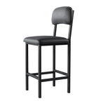 Kitchen Table Set, Dining Table and Chairs for 2, 3 Piece Dining Room Table Set with 2 Upholstered Chairs, Bar Dining Table Set for Small Spaces, Apartment, Breakfast, Pub, Rustic Black - Grand Goldman Shop