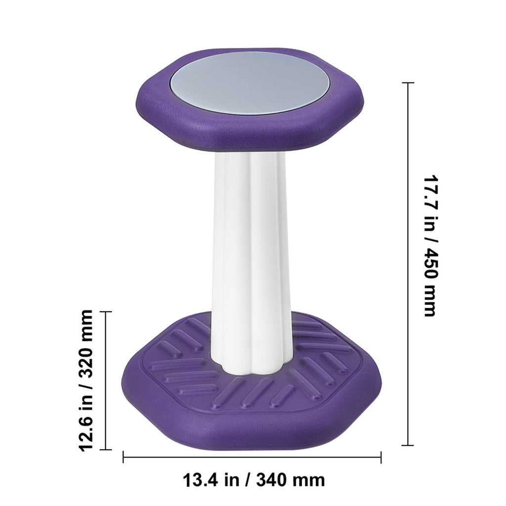 Kids Wobble Chair, Active Chair with Sponge Cushion, Wobble Stool Improves Focus, Posture and Calm Children, Ideal for School