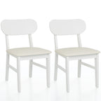 Farmhouse Dining Chairs Set of 2, Modern Faux Leather Upholstered Kitchen&Dining Room Chairs, Side Seating for Kitchen, Dinin