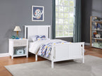 Connelly Twin Bed White/Rockport Gray | Premium Home Decor - Grand Goldman