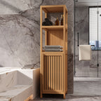 Large capacity multifunctional bamboo storage cabinet furniture for bathroom and living room - Grand Goldman Shop