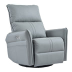 Power Swivel Rocker Recliner Chair for Adults, 270° Swivel Rocking Recliner Chair,Electric Small Recliners for Small Spaces, Single Sofa Recliner for Living Room, Bedroom,RV (Blue-gray+270° Swivel) - Grand Goldman Shop