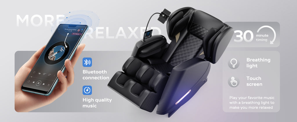 2024 Massage Chair Recliner with Zero Gravity with Full Body Air Pressure - Grand Goldman Shop